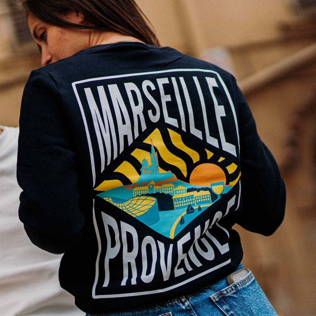 Image of Sweatshirt Marseille Provence - Fabriqué en Provence - Sudist